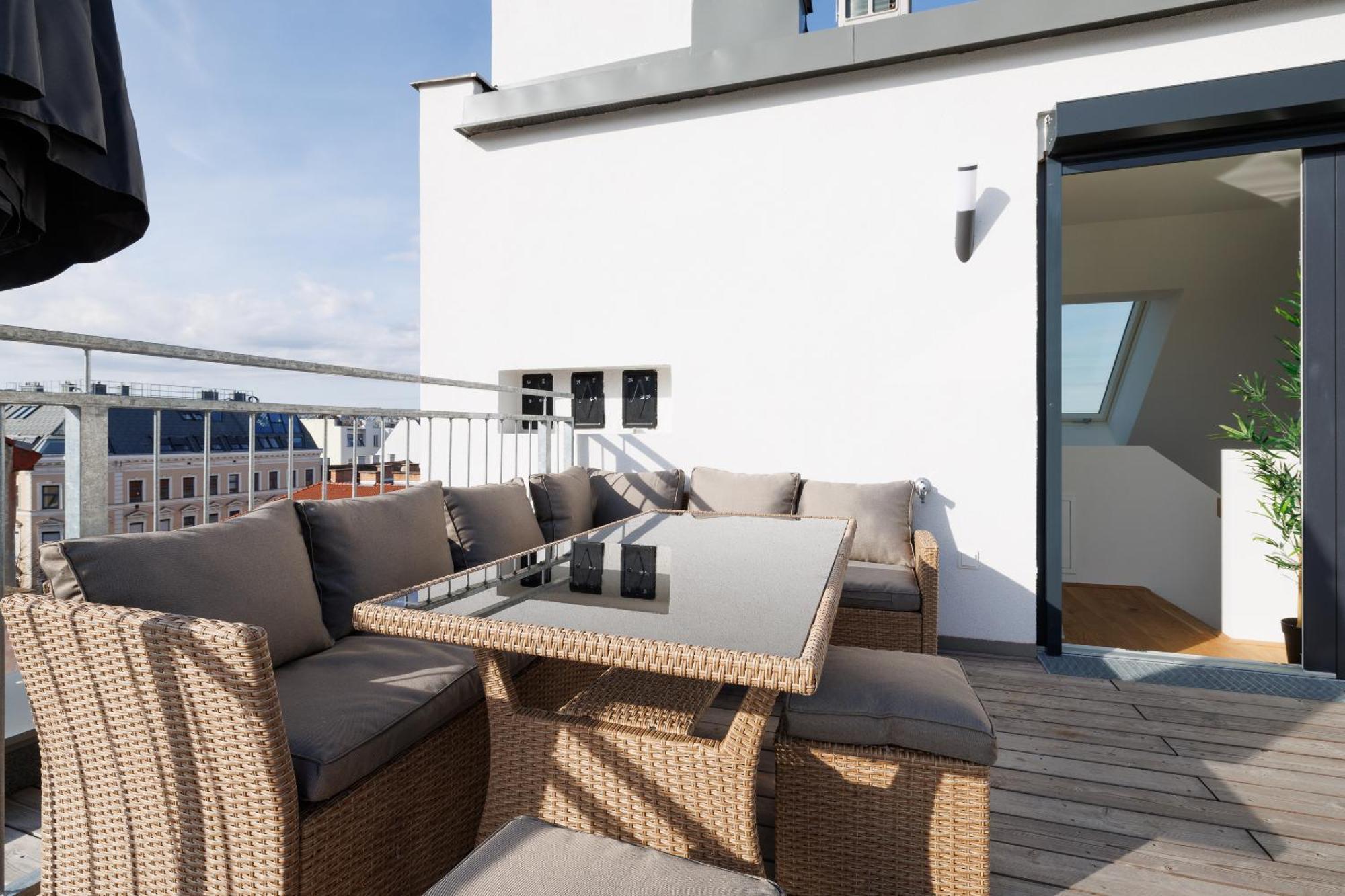 Symphony Apartments 38 - Modern Loft With Terrace And Grill In Central Location Wien Eksteriør bilde