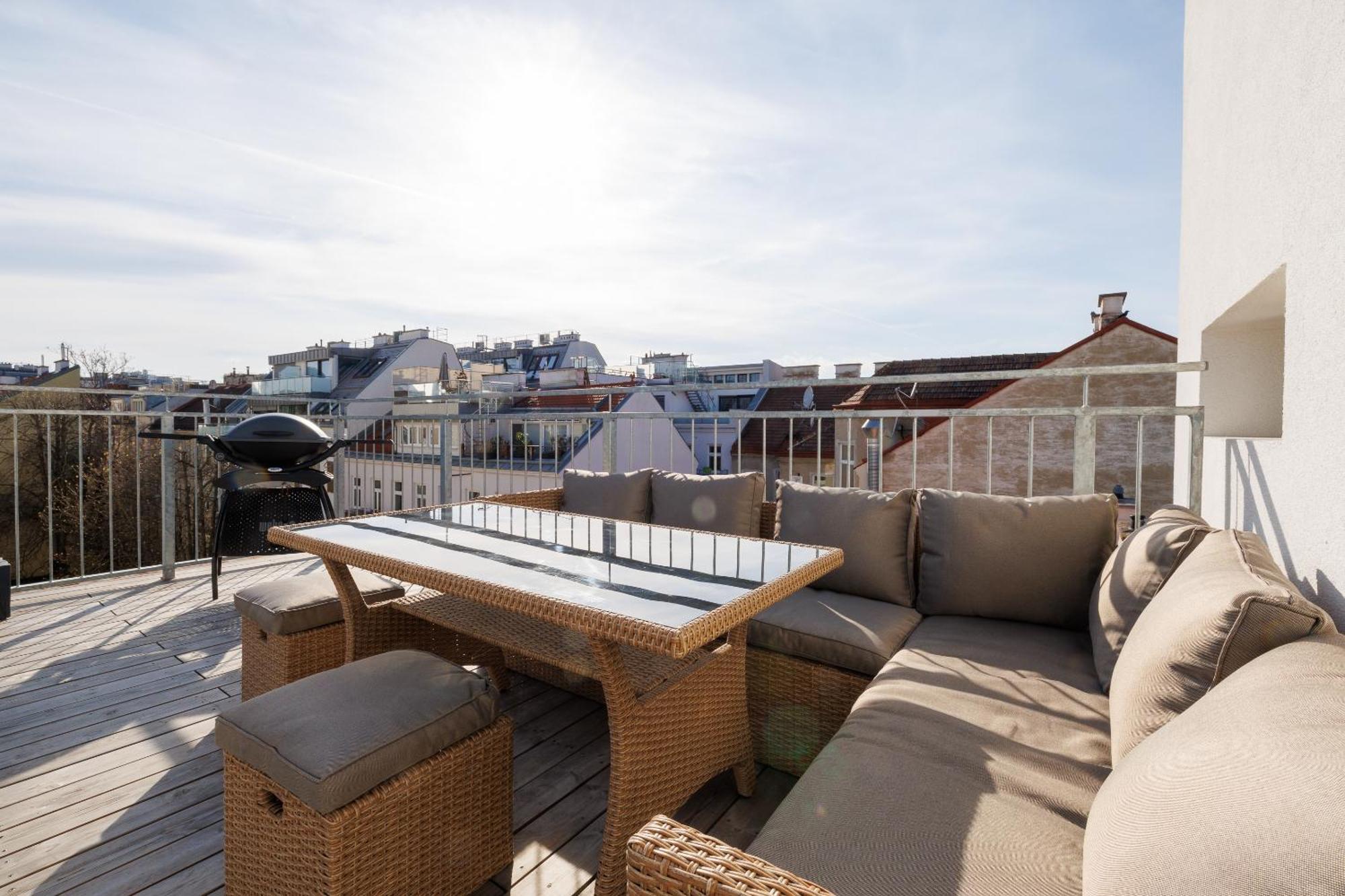 Symphony Apartments 38 - Modern Loft With Terrace And Grill In Central Location Wien Eksteriør bilde